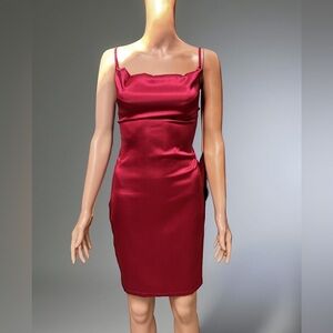 SHEIN Dress Red Mini Bodycon Slip Small